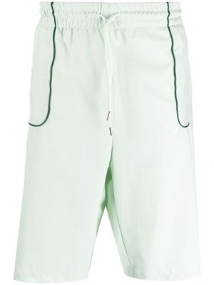 Drôle De Monsieur contrast-trim shorts - Green
