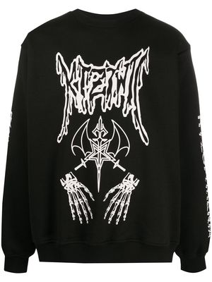 KTZ Dead Metal crew neck sweatshirt - Black