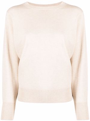 Peserico round neck knitted jumper - Neutrals