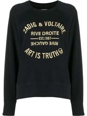 Zadig&Voltaire Art Is Truth embroidered sweatshirt - Black