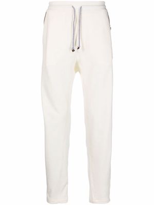 Brunello Cucinelli drawstring track pants - White
