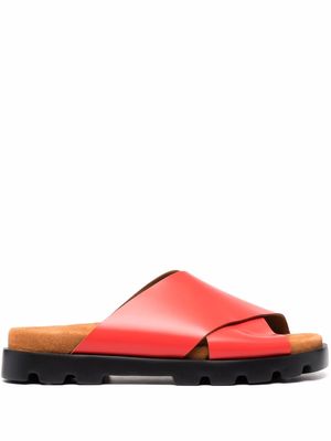 Camper Brutus cross strap sandals - Red
