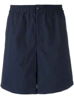 AMI Paris elasticated waist Bermuda shorts - Blue