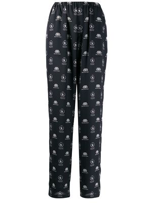 Balenciaga World Food Programme pajama trousers - Black