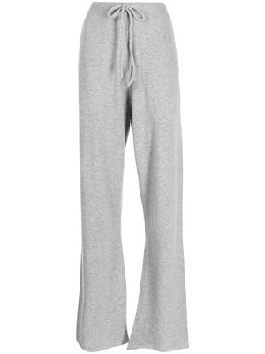 extreme cashmere wide-leg sweatpants - Grey