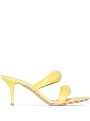 Gianvito Rossi Bijoux 70mm double-strap sandals - Yellow