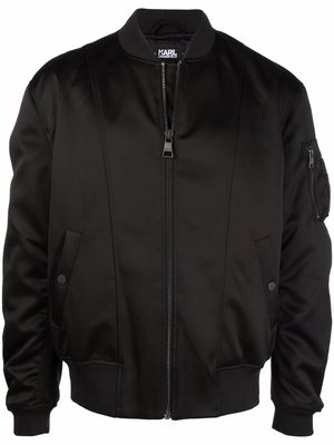 Karl Lagerfeld Ikonik Animal bomber jacket - Black