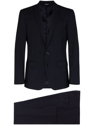 Dolce & Gabbana single breasted tailored suit - Blue