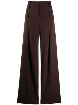 Bottega Veneta wide-leg tailored trousers - Brown