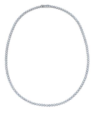 De Beers Jewellers 18kt white gold Diamond Line bezel-set necklace - Silver