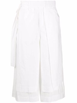 Craig Green layered tied-waist trousers - White