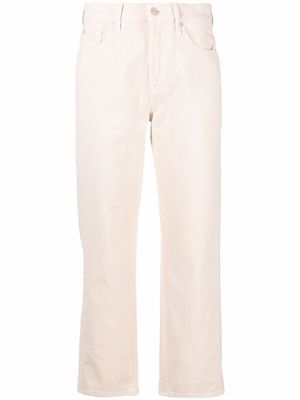 7 For All Mankind cropped straight-leg trousers - White