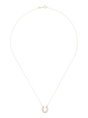 Adina Reyter 14K Yellow Gold diamond horseshoe necklace