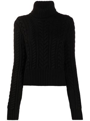 Dolce & Gabbana cashmere cable-knit jumper - Black
