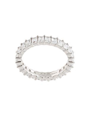 APM Monaco Romance zirconia-embellished thin-band ring - Silver