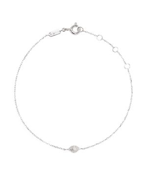 Djula 18kt white gold Eye diamond chain bracelet - Silver
