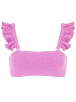 Clube Bossa Zarbo ruffle-embellished bikini top - Pink