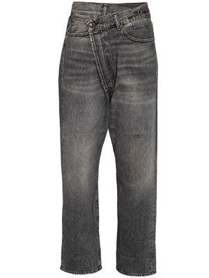 R13 Crossover whiskered jeans - Black