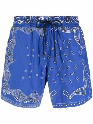 ETRO paisley-print swim shorts - Blue