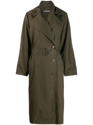 Issey Miyake Pre-Owned 1980s oversized trench coat - Green