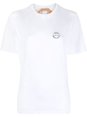 Nº21 logo print T-shirt - White