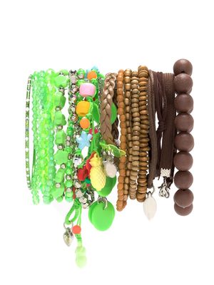 Amir Slama bracelets set - Green