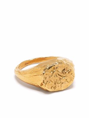 Alighieri Aquarius signet ring - Gold