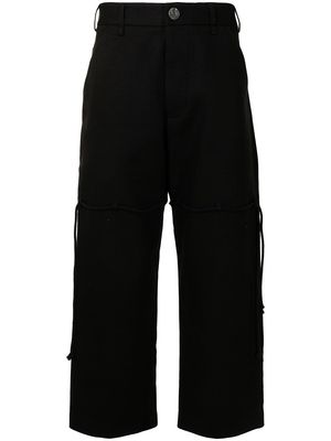 Song For The Mute cropped straight-leg trousers - Black