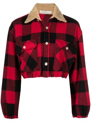ROMEO HUNTE Lucy flannel cropped jacket - Red