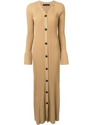 Proenza Schouler buttoned rib-knit dress - Brown