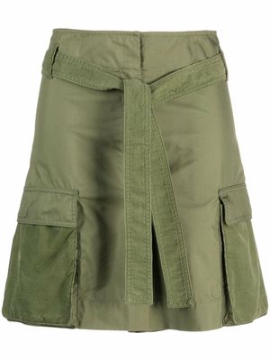 Kenzo high-waist cargo shorts - Green