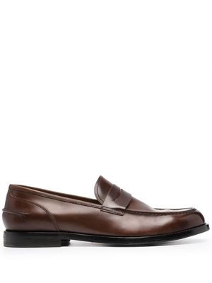 Alberto Fasciani slip-on leather loafers - Brown