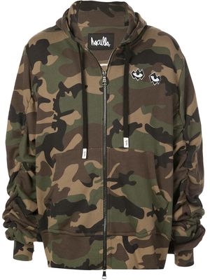 Haculla Never Duplicated camouflage hoodie - Green