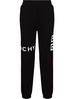 Givenchy 4G logo tapered trackpants - Black