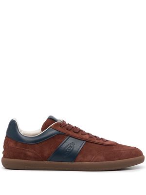 Tod's stamped-monogram lace-up sneakers - Multicolour