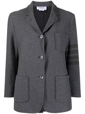 Thom Browne 4-Bar stripe twill sack jacket - Grey