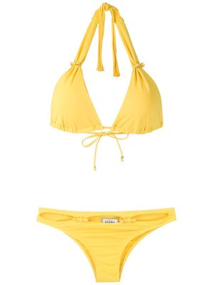 Amir Slama adjustable triangle bikini set - Yellow