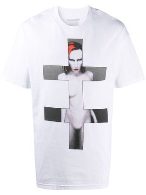 Pleasures graphic print T-shirt - White