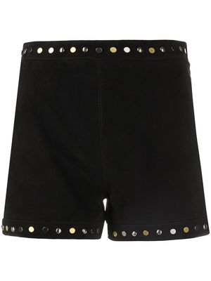 Just Cavalli high-waisted studded shorts - Black