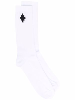 Marcelo Burlon County of Milan Cross ankle-high socks - White