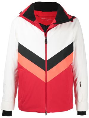 Perfect Moment colour-block panelled hooded jacket - Red