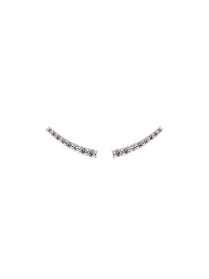 ALINKA 18kt gold small Dasha slider diamond earrings - Silver