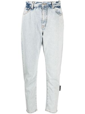 Off-White tapered cropped jeans - Blue