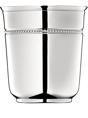 Christofle Perles silver-plated baby cup