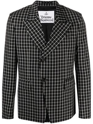 Vivienne Westwood check print blazer - Black