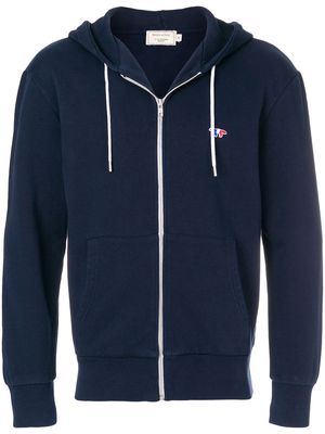 Maison Kitsuné zipped hoodie - Blue