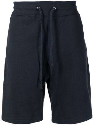 Suicoke drawstring-waist cotton track shorts - Blue