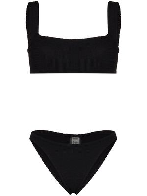 Hunza G Xandra square-neck bikini set - Black
