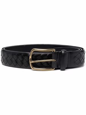 Officine Creative interwoven leather belt - Black