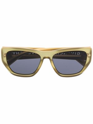 Givenchy Eyewear logo-embossed cat-eye sunglasses - Gold